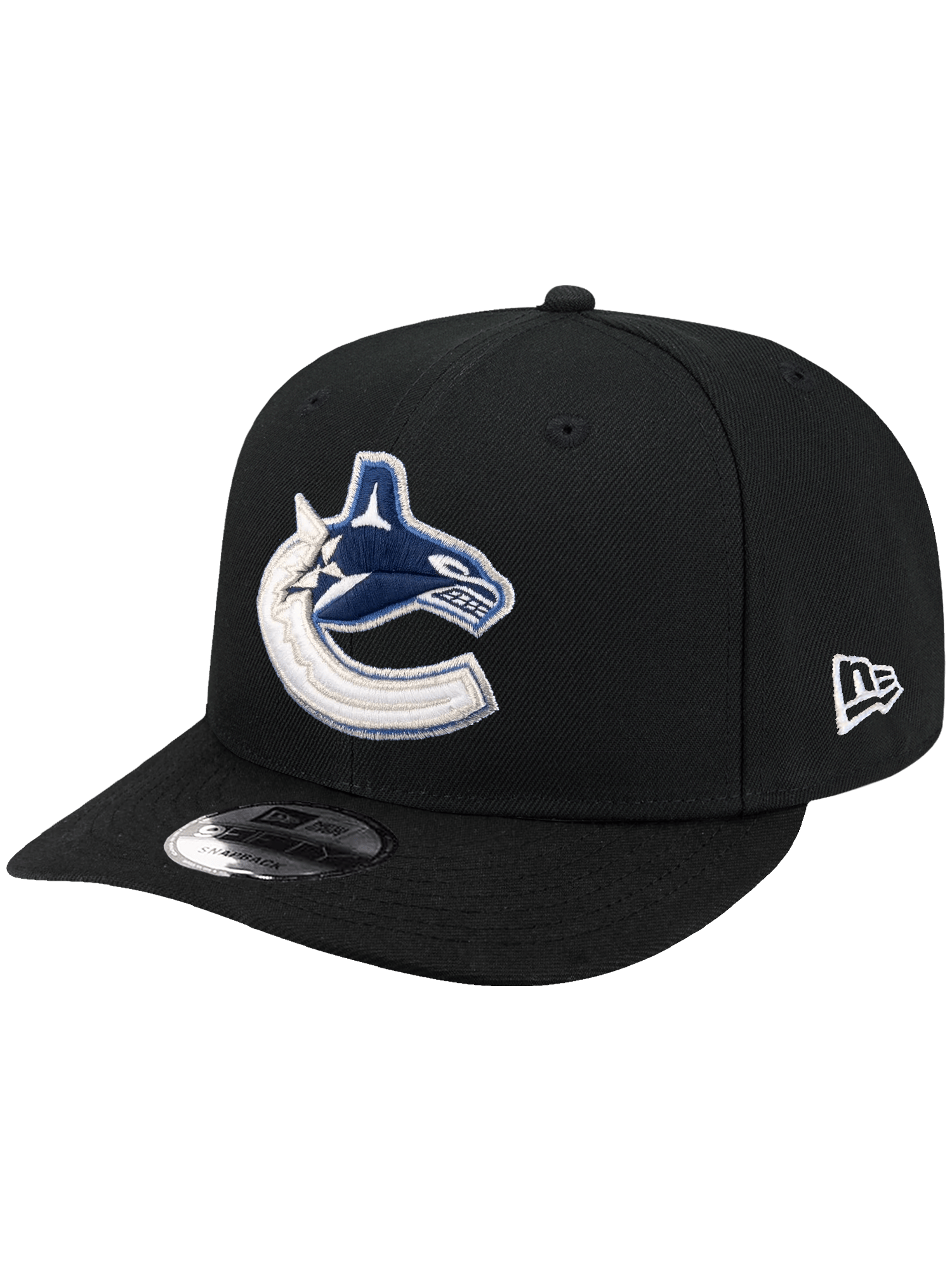 New Era Caps OSFA Vancouver Canucks New Era NHL Team 9FIFTY Pre-Curved Snapback Hat - Black