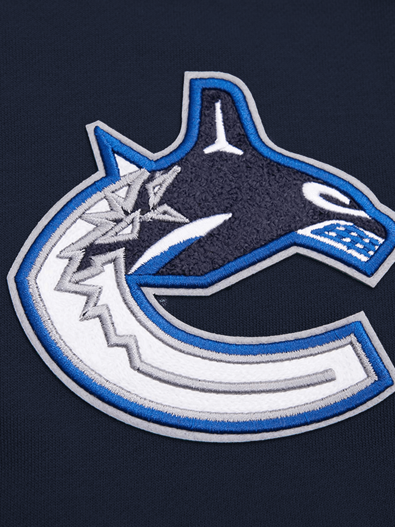 Pro Standard Jumpers Vancouver Canucks Pro Standard NHL Team Chenille Hoodie Jumper - Navy