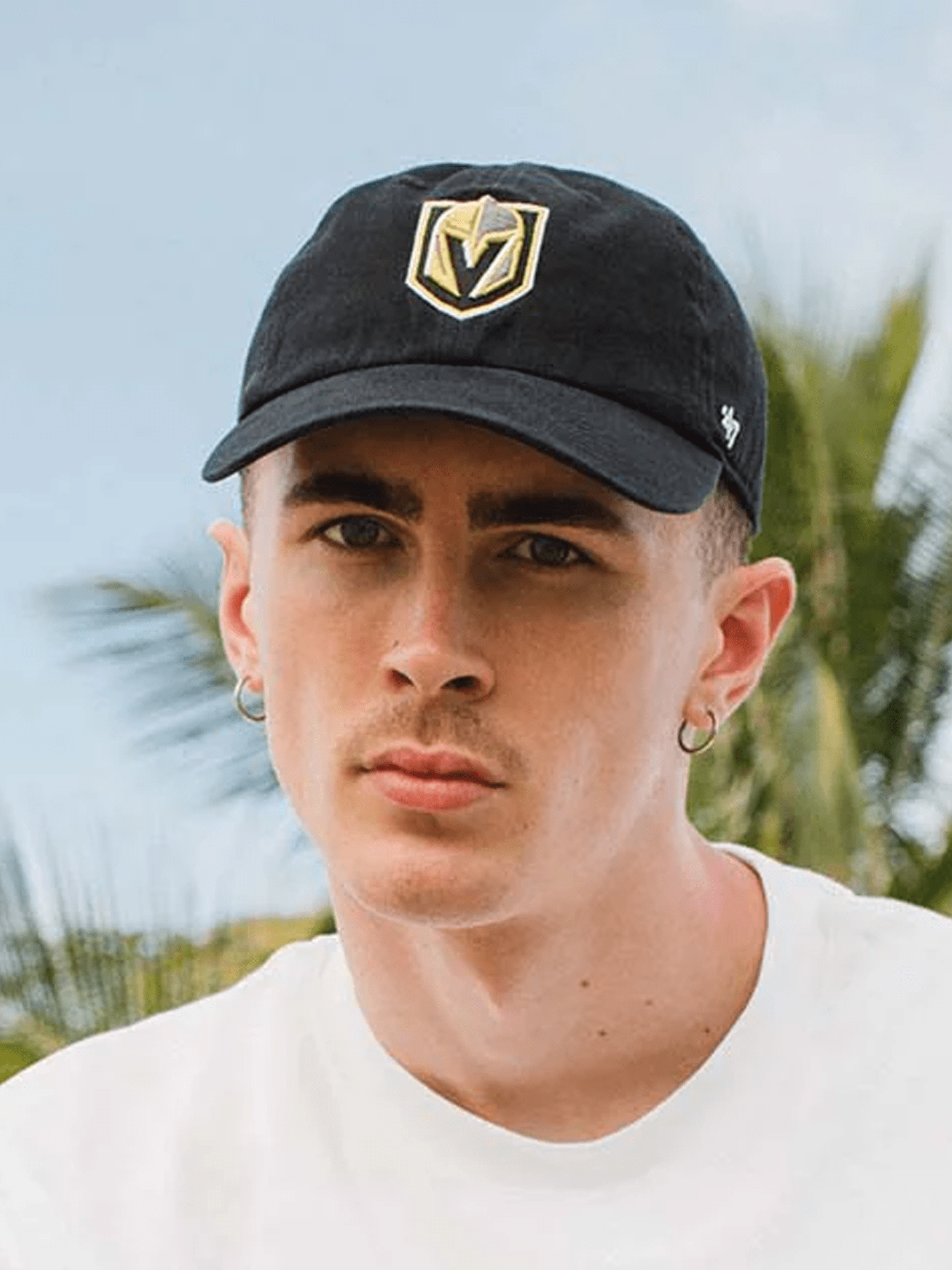 47 Brand Caps Vegas Golden Knights '47 NHL Team Clean Up Strapback Hat - Black