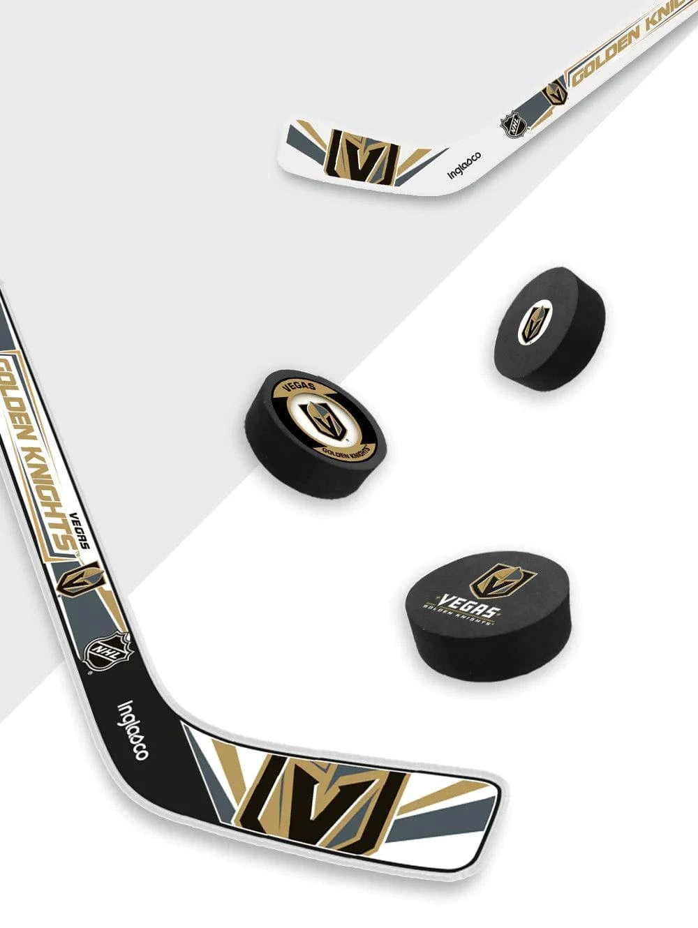 Inglasco Accessories Vegas Golden Knights Inglasco NHL FaceOff 8-Pack Mini Hockey Set