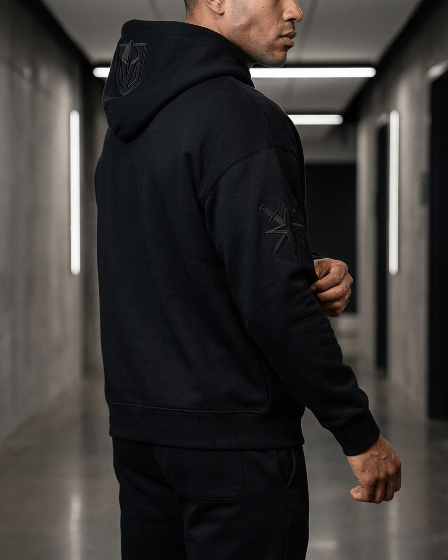 Pro Standard Jumpers Vegas Golden Knights Pro Standard NHL Black On Black Drop Shoulder Hoodie Jumper