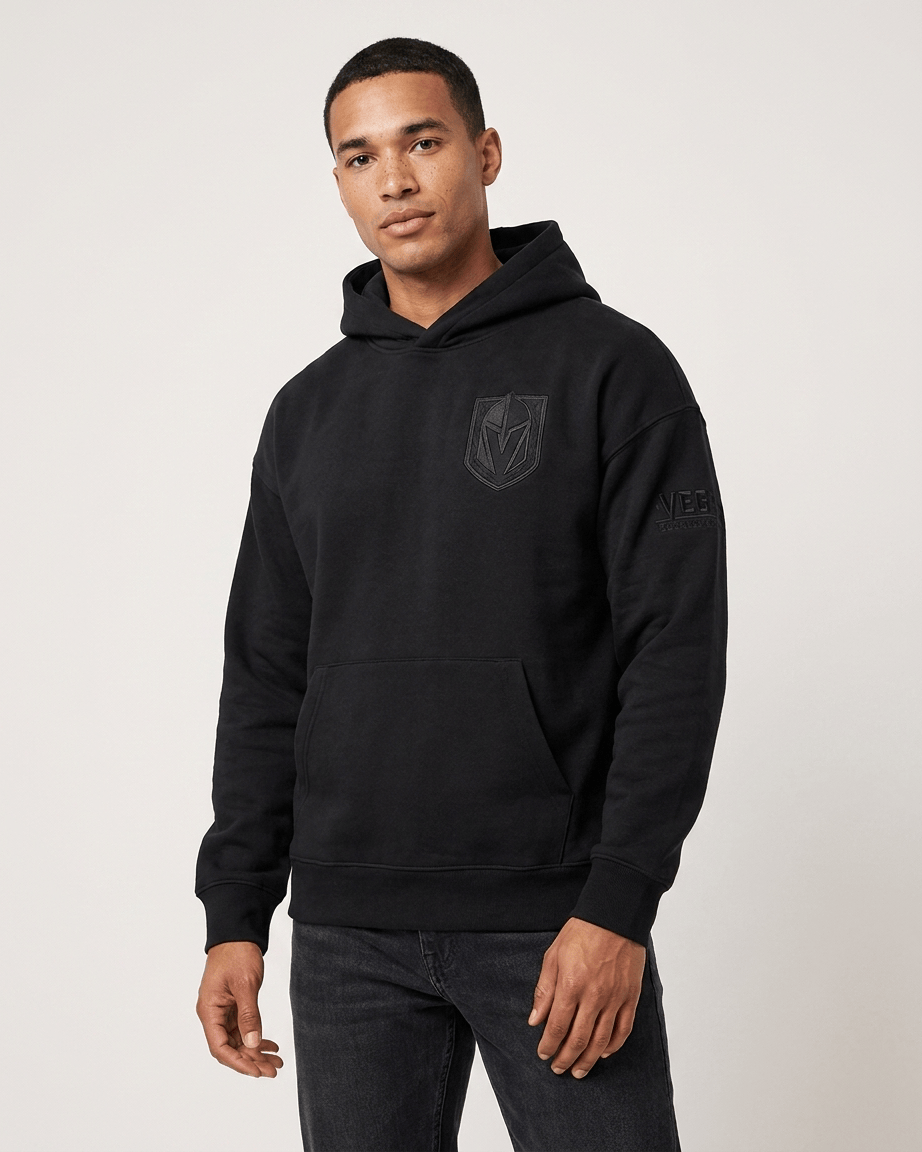 Pro Standard Jumpers Vegas Golden Knights Pro Standard NHL Black On Black Drop Shoulder Hoodie Jumper