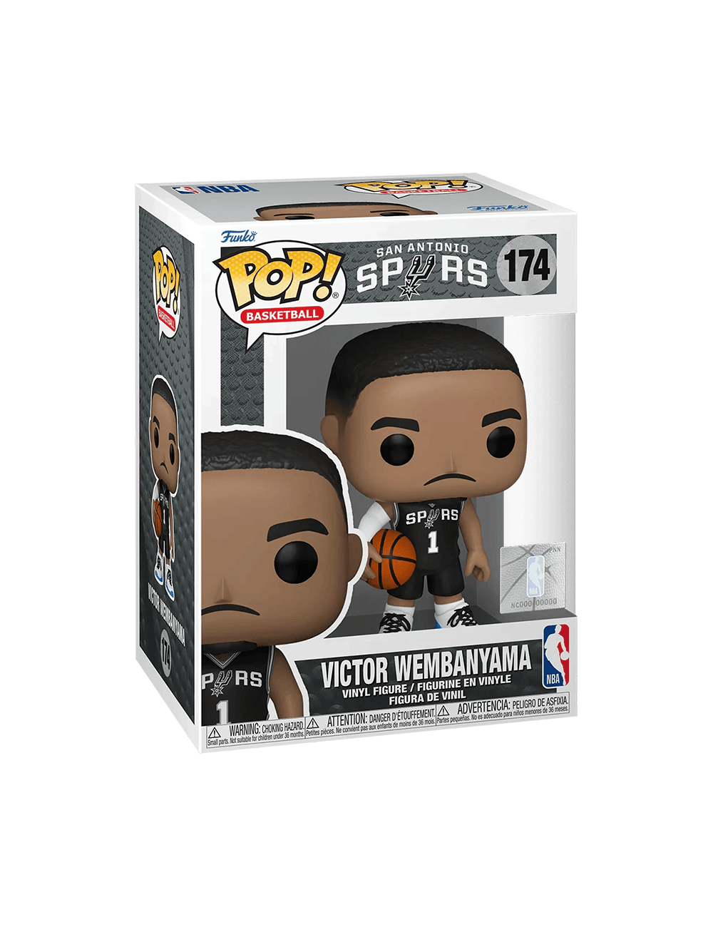 Funko Figures Victor Wembanyama San Antonio Spurs Funko NBA 174 Pop Vinyl Figure