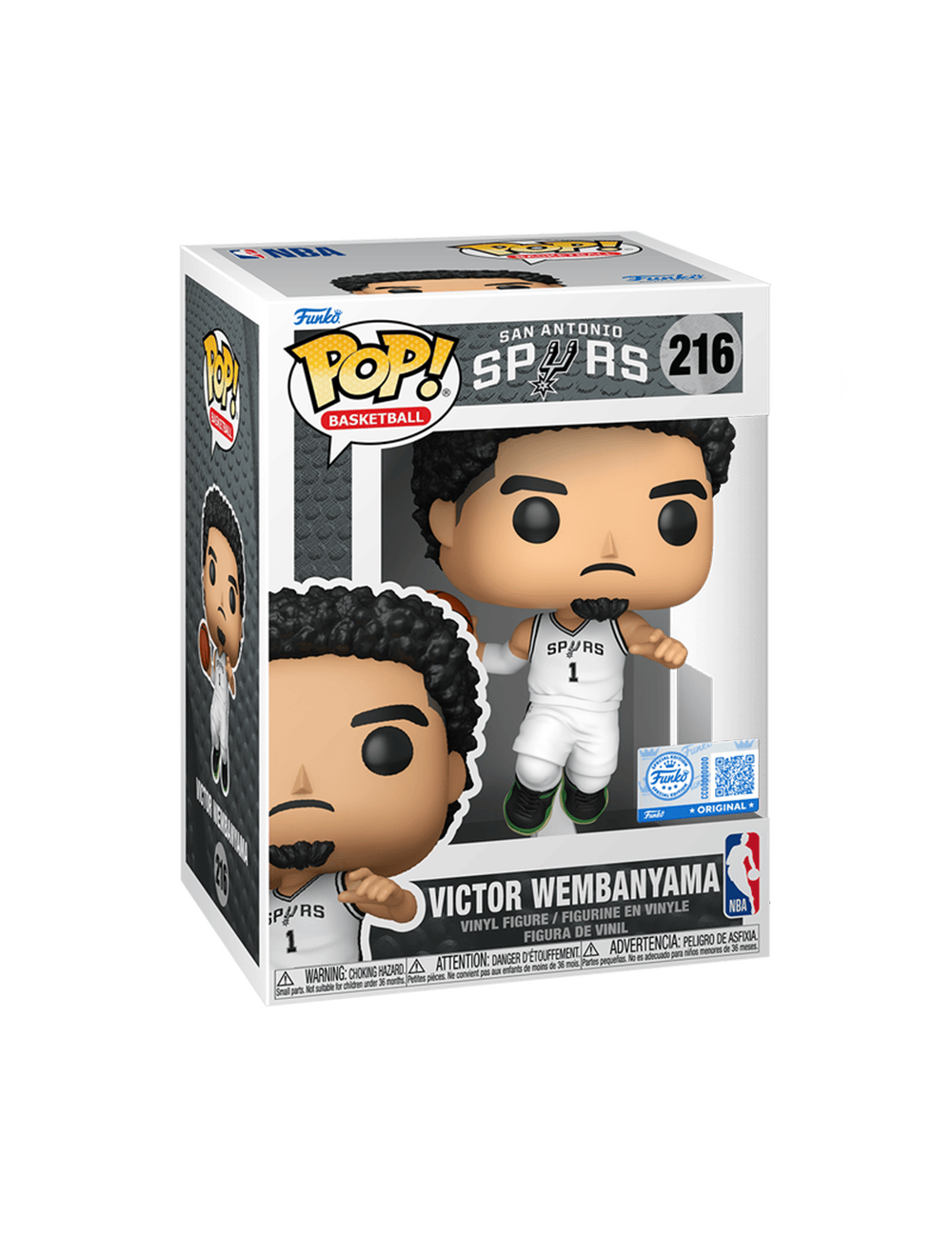 Funko Figures Victor Wembanyama San Antonio Spurs Funko NBA 3.75" Pop Vinyl Figure