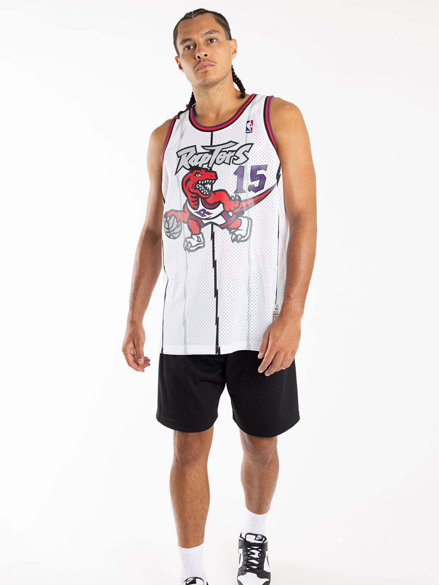 Mitchell And Ness Jerseys Vince Carter Toronto Raptors Mitchell & Ness NBA 98 Home HWC Swingman Jersey - White