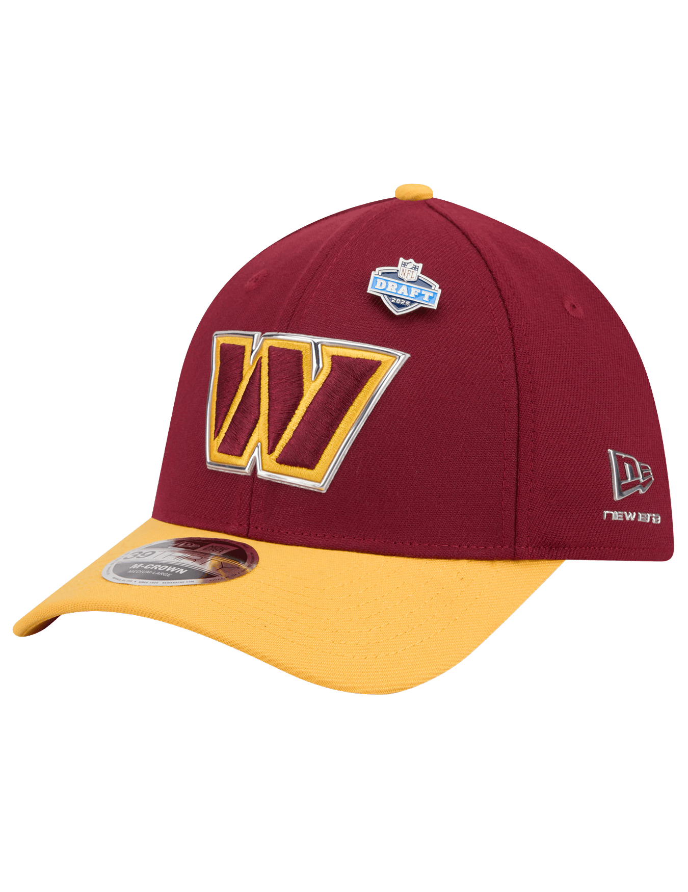 New Era Caps M/L Washington Commanders New Era NFL Draft 26 39THIRTY M-Crown Stretch-Fit Hat