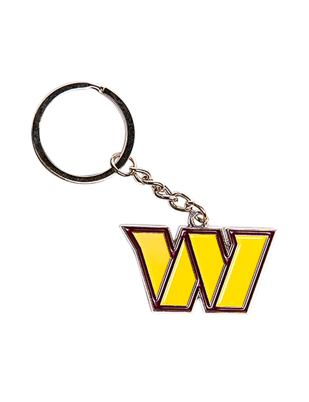NFL Branded Accessories Washington Commanders NFL Team Logo Steel Keyring