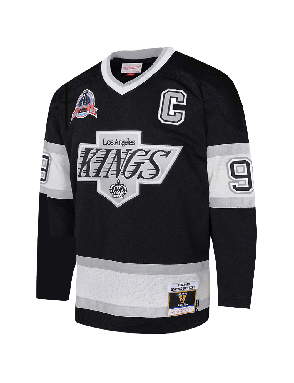 Mitchell And Ness Jerseys Wayne Gretzky Los Angeles Kings Mitchell & Ness NHL 92 Alt Power Play Jersey - Black