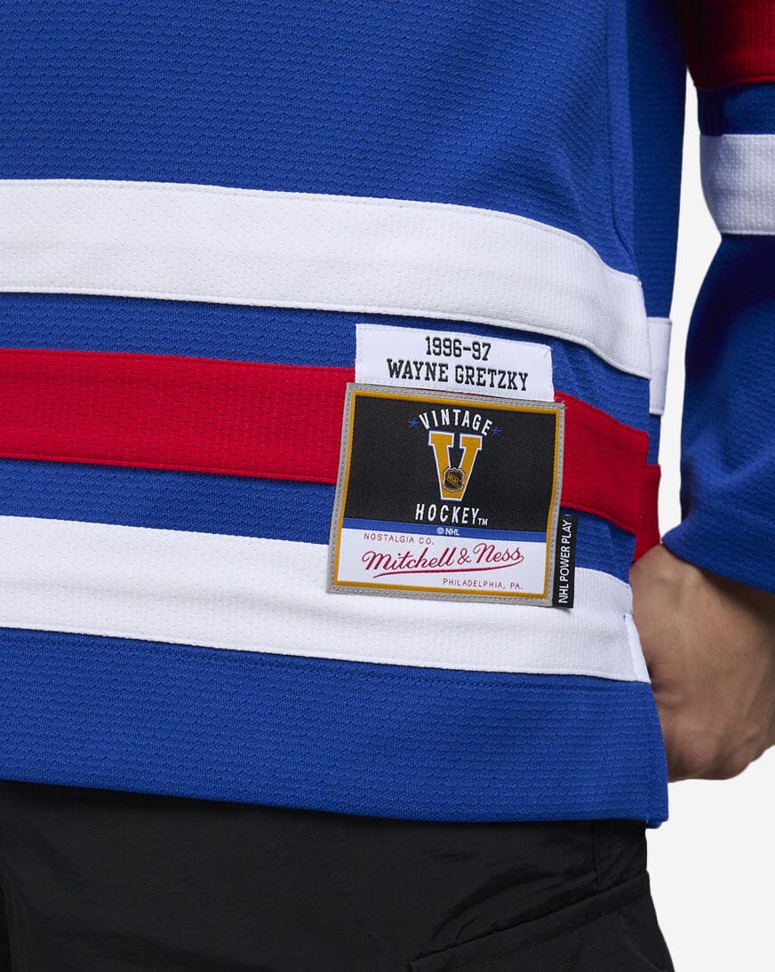 Mitchell And Ness Jerseys Wayne Gretzky New York Rangers Mitchell & Ness NHL 96-97 Power Play Jersey - Blue