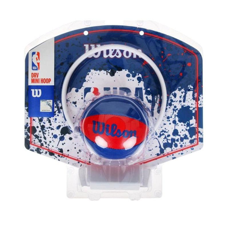 Wilson Sporting Goods Accessories Wilson NBA Logoman Splatter Mini Hoop Indoor Basketball Backboard - Blue