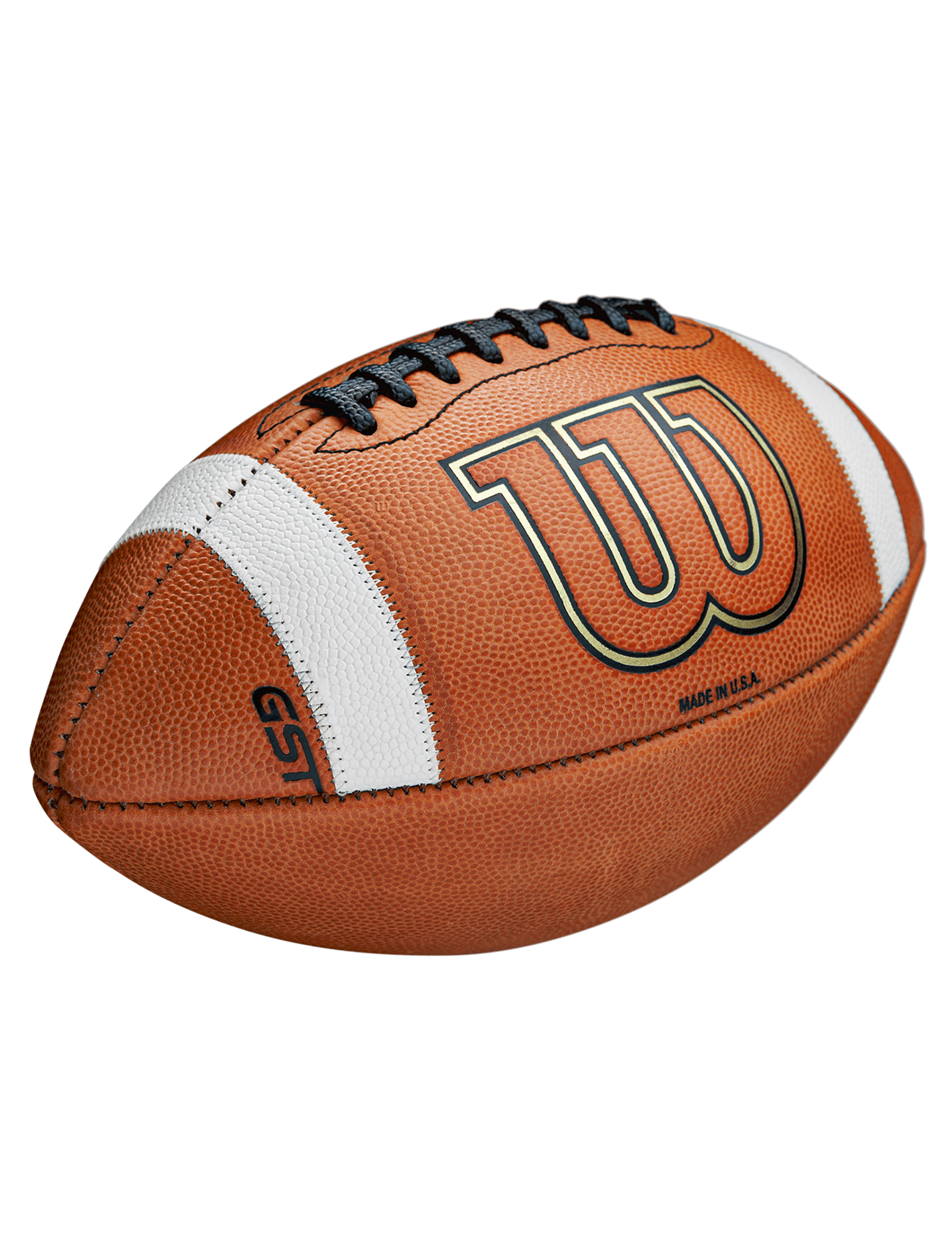 Wilson Sporting Goods Balls Wilson NCAA GST Full Size Game Leather Football - Tan