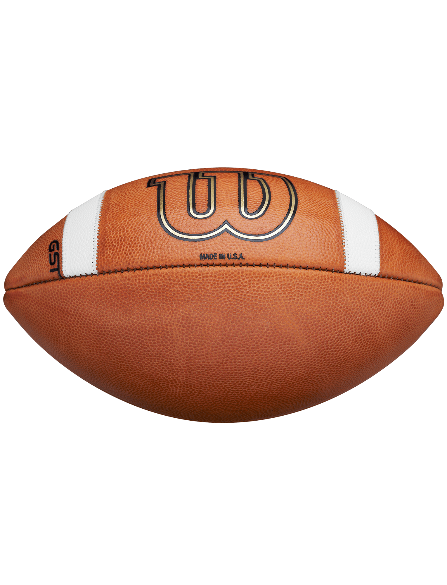 Wilson Sporting Goods Balls Wilson NCAA GST Full Size Game Leather Football - Tan