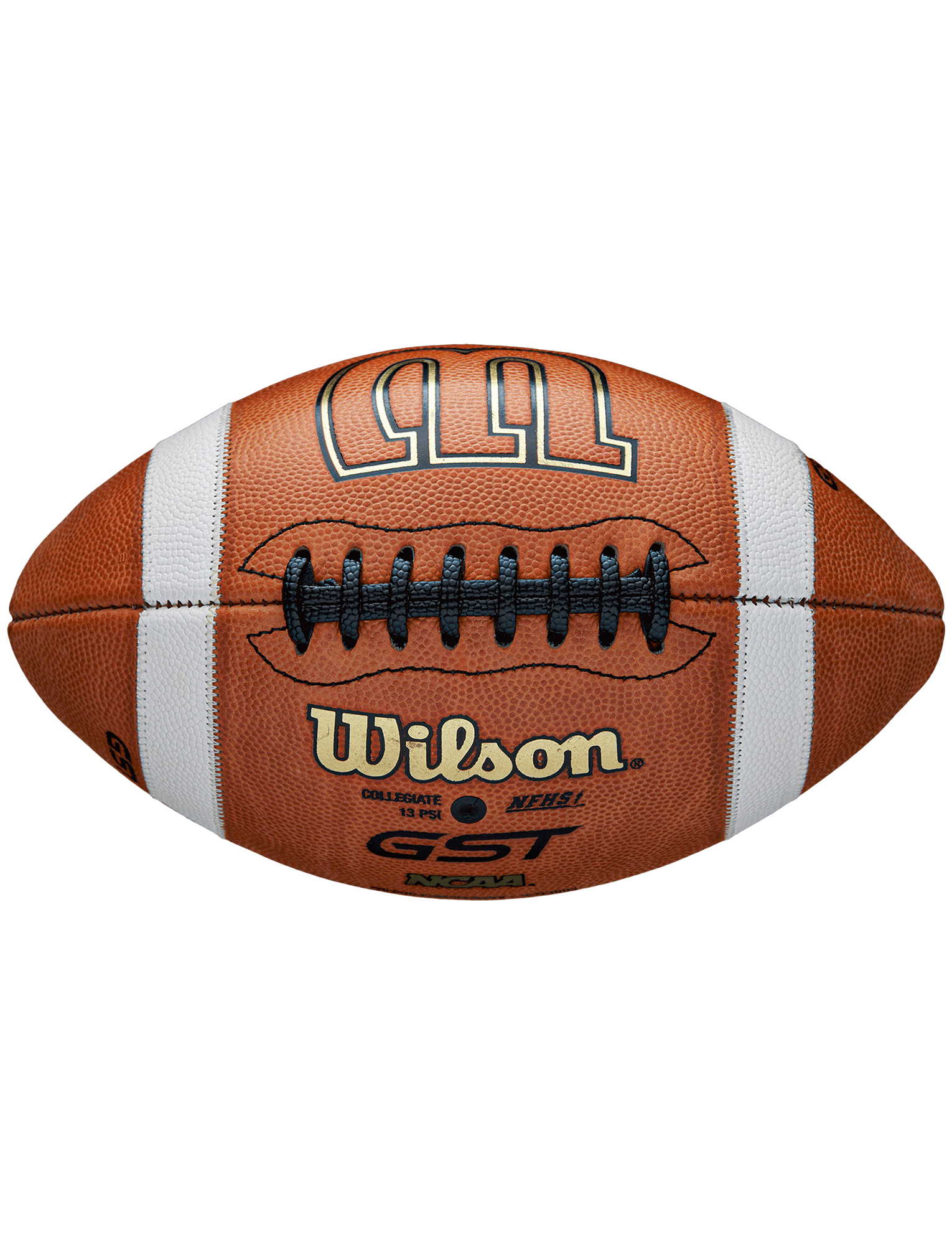 Wilson Sporting Goods Balls Wilson NCAA GST Full Size Game Leather Football - Tan