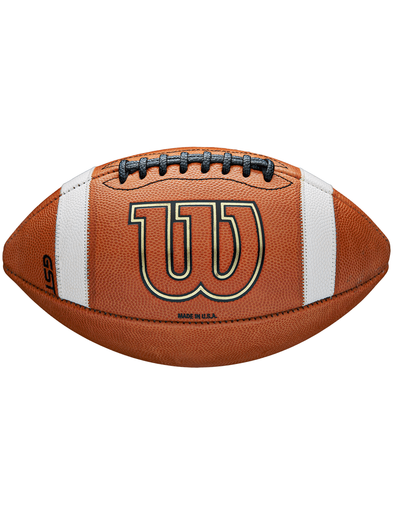 Wilson Sporting Goods Balls Wilson NCAA GST Full Size Game Leather Football - Tan