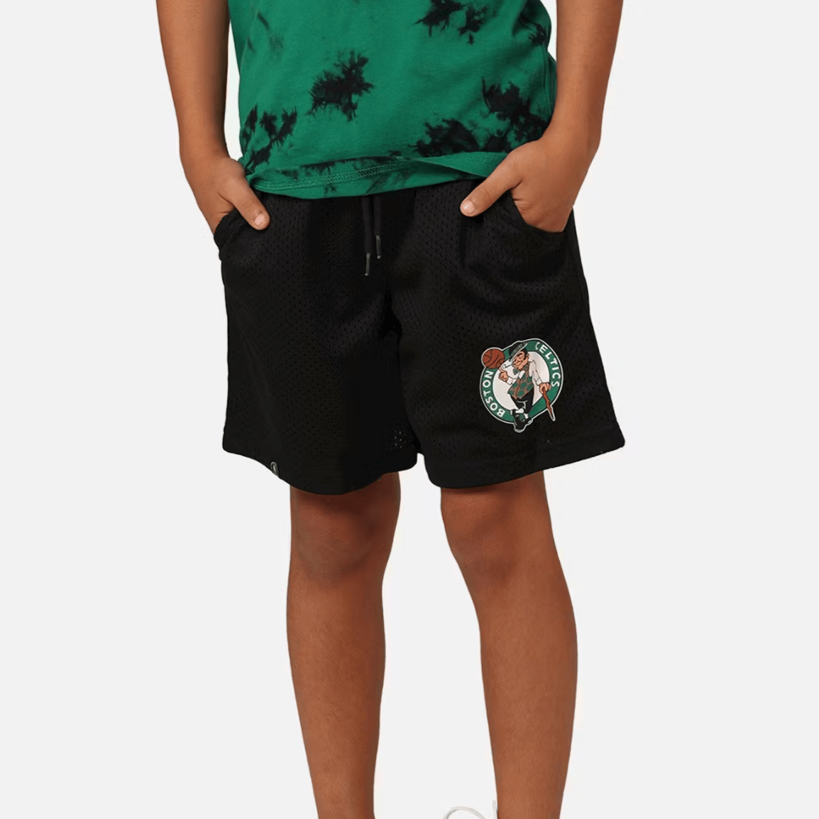 NBA Essentials Shorts Youths Boston Celtics NBA Essentials NBA Team Mesh Shorts - Black