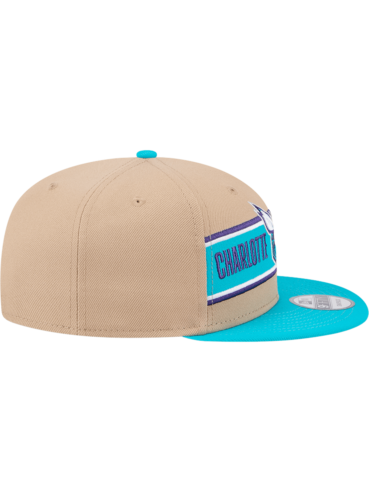 New Era Caps Youths Youths Charlotte Hornets New Era NBA 24 Draft 9FIFTY Snapback Hat - Tan
