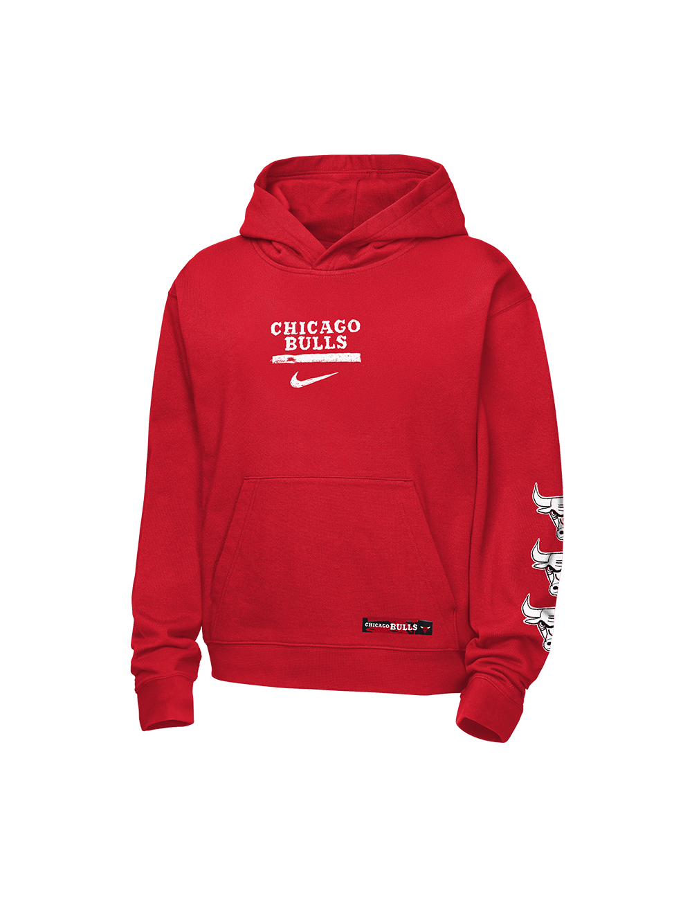 Nike Jumpers Youths Chicago Bulls Nike NBA Prime Courtside Hoodie Jumper - Red