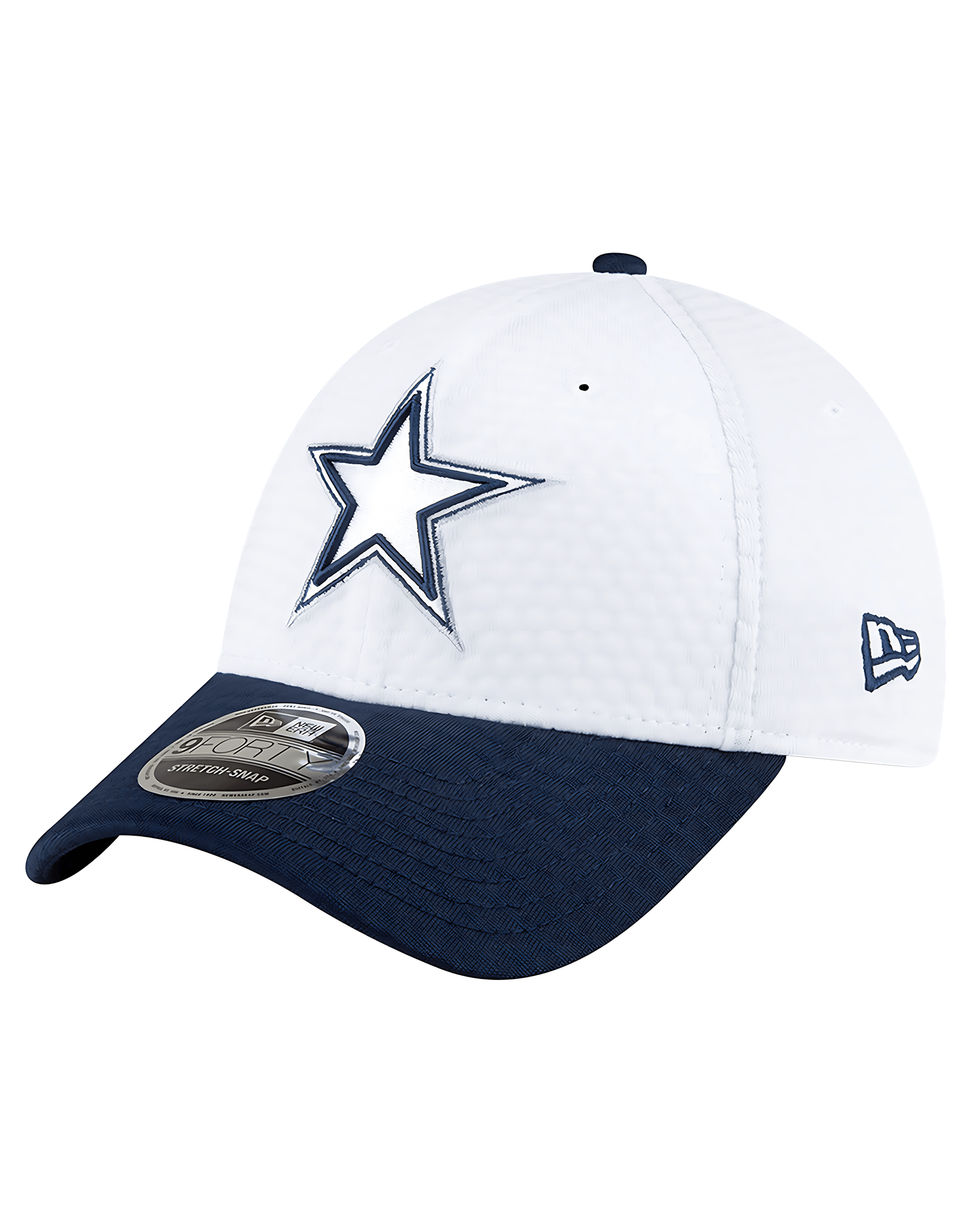 New Era Caps Youths Youths Dallas Cowboys New Era NFL 24 Training 9FORTY Snapback Hat - White