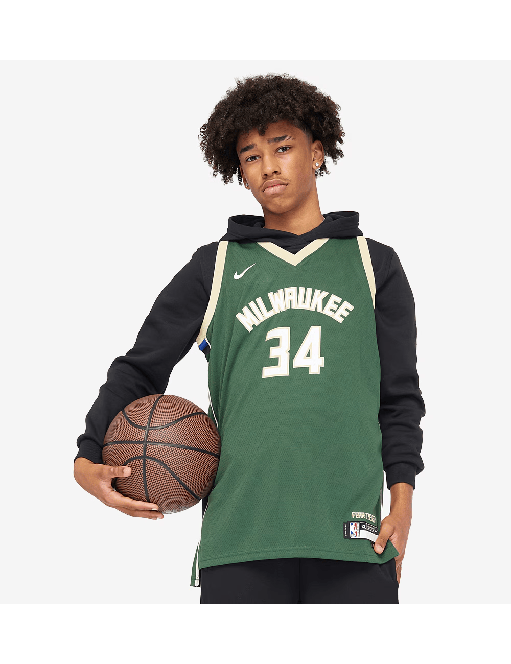 Nike Jerseys Youths Giannis Antetokounmpo Milwaukee Bucks Nike NBA Icon Jersey - Green