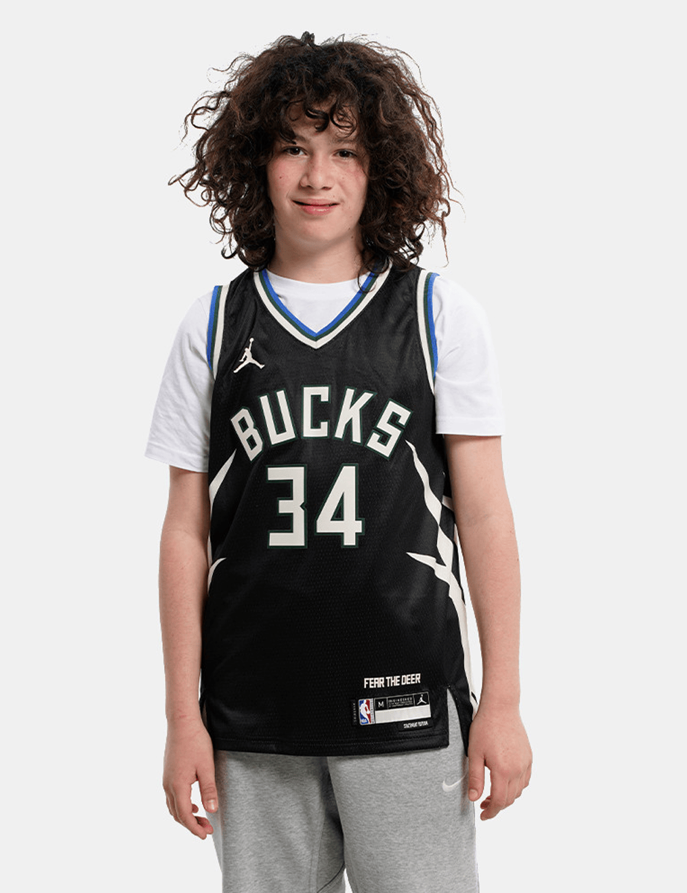 Nike Jerseys Youths Giannis Antetokounmpo Milwaukee Bucks Nike NBA Statement Jersey - Black