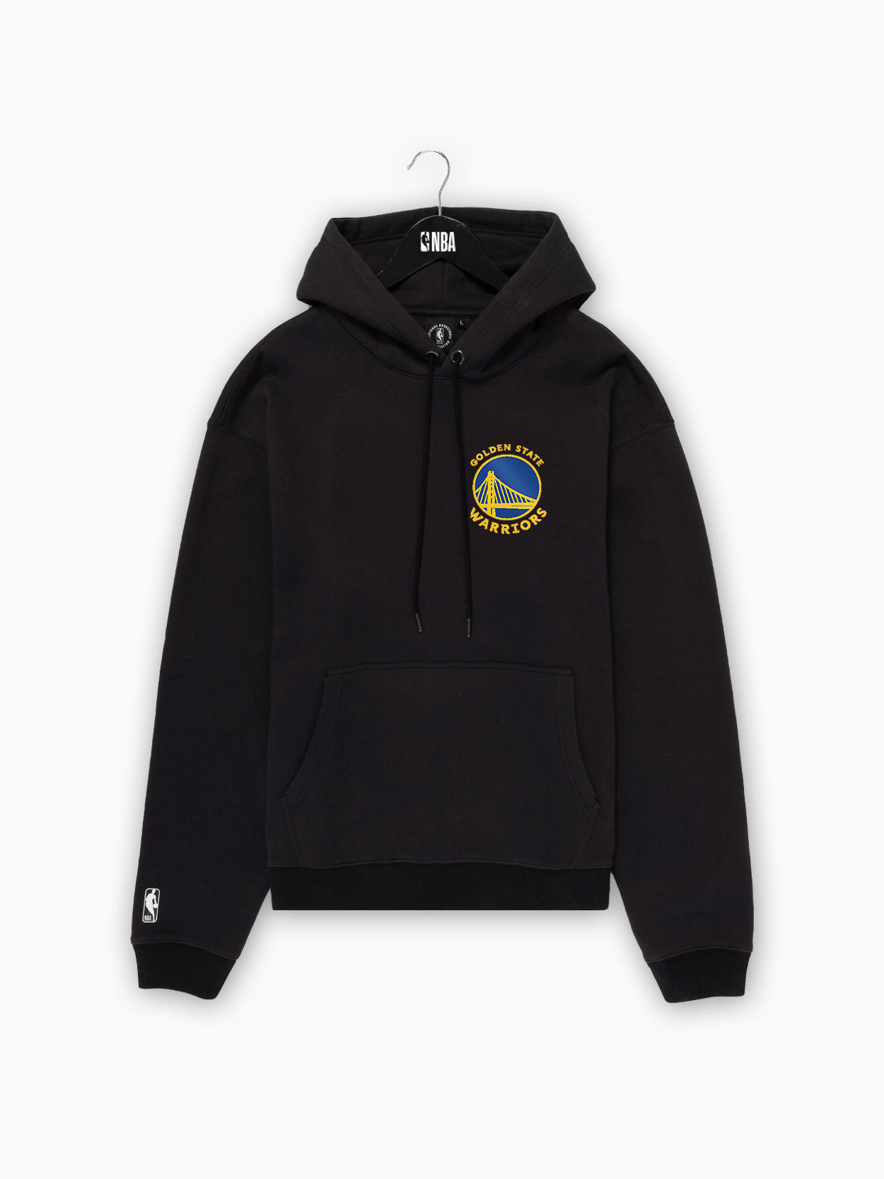 NBA Essentials Jumpers Youths Golden State Warriors NBA Essentials Clarkdale Hoodie Jumper - Black
