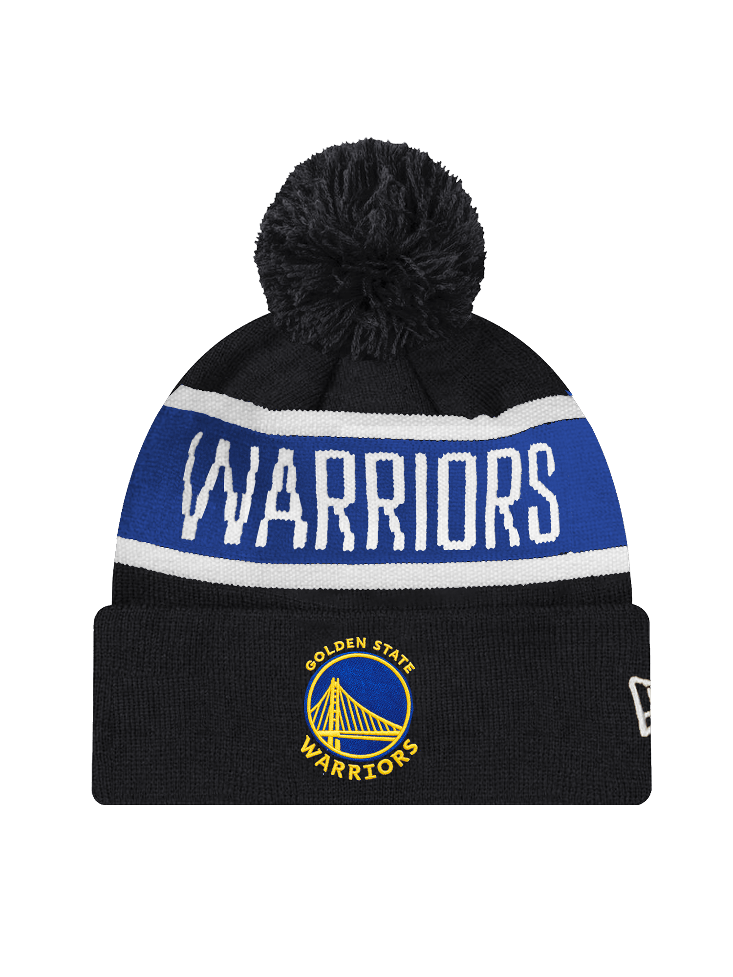 New Era Beanies Youths Youths Golden State Warriors New Era NBA Spell Out Knit Beanie - Black