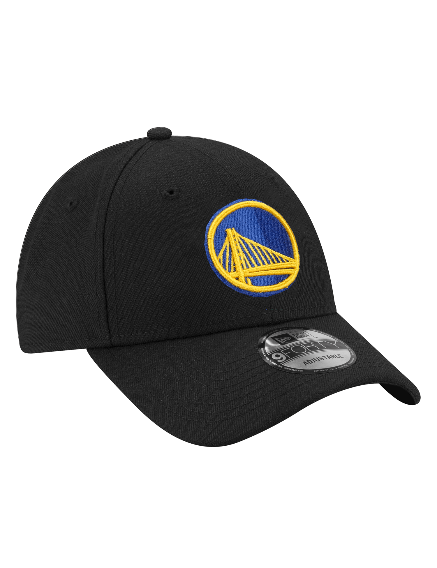 New Era Caps Youths Youths Golden State Warriors New Era NBA Team 9FORTY Hat - Black