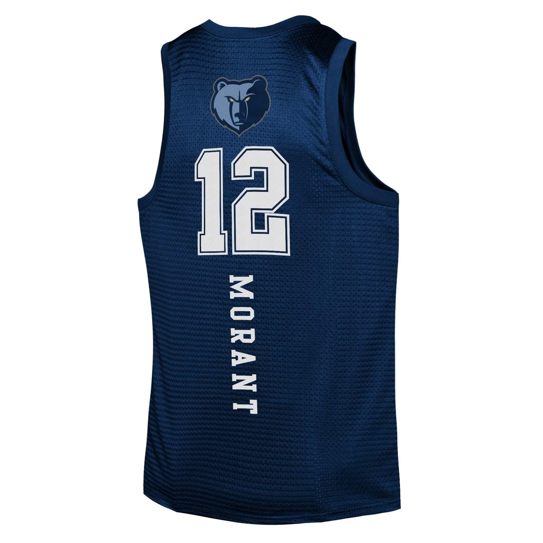 NBA Essentials Jerseys Youths Ja Morant Memphis Grizzlies NBA Essentials Mesh Jersey - Navy