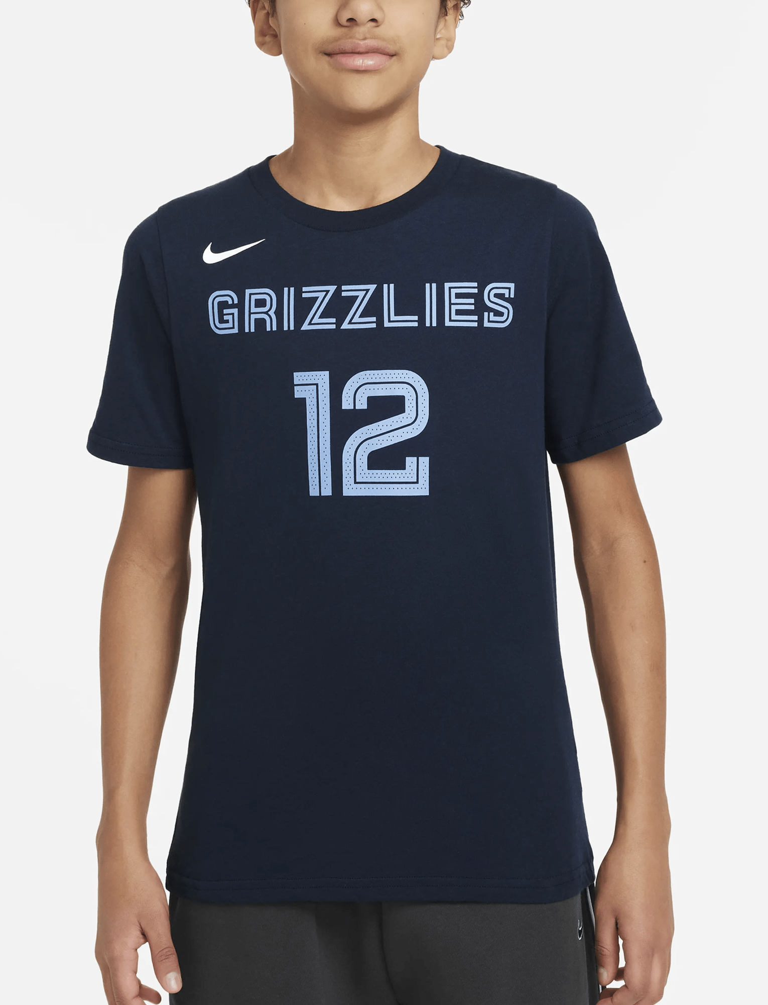 Nike T-Shirts Youths Ja Morant Memphis Grizzlies Nike NBA Icon T-Shirt - Navy