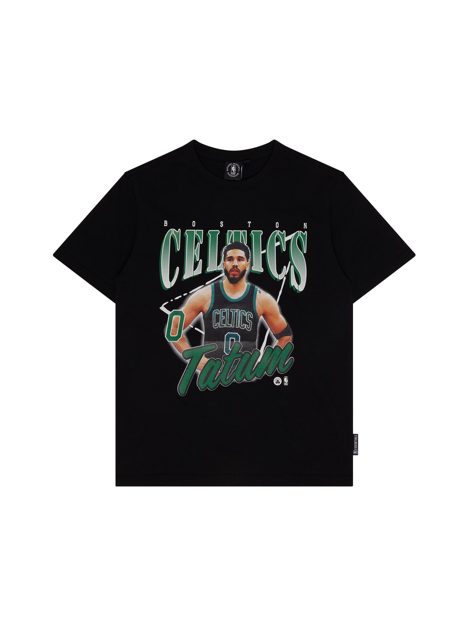 NBA Essentials T-Shirts Youths Jayson Tatum Boston Celtics NBA Essentials Floyd Vintage T-Shirt - Black