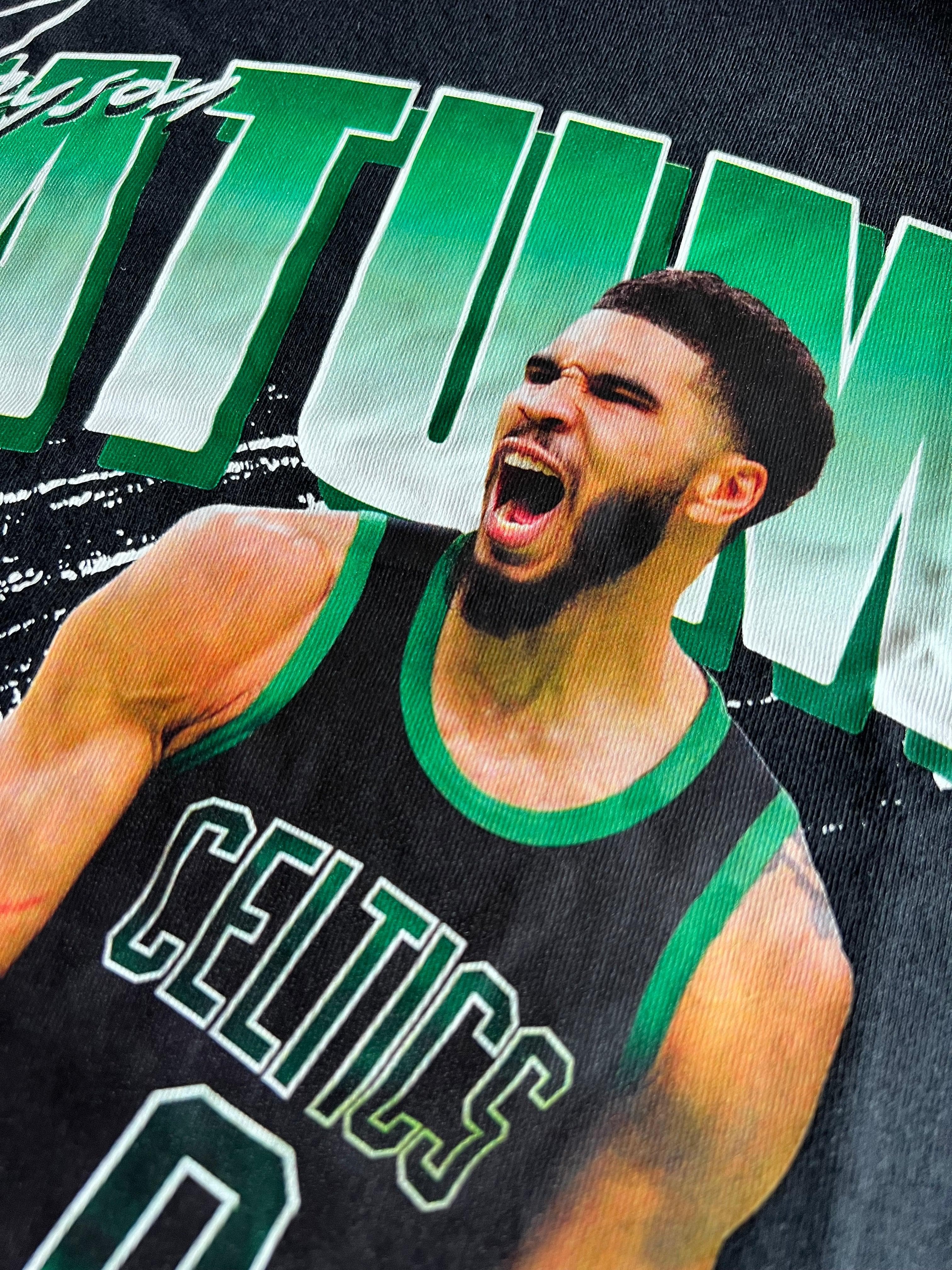 NBA Essentials T-Shirts Youths Jayson Tatum Boston Celtics NBA Essentials Jones Vintage T-Shirt - Black