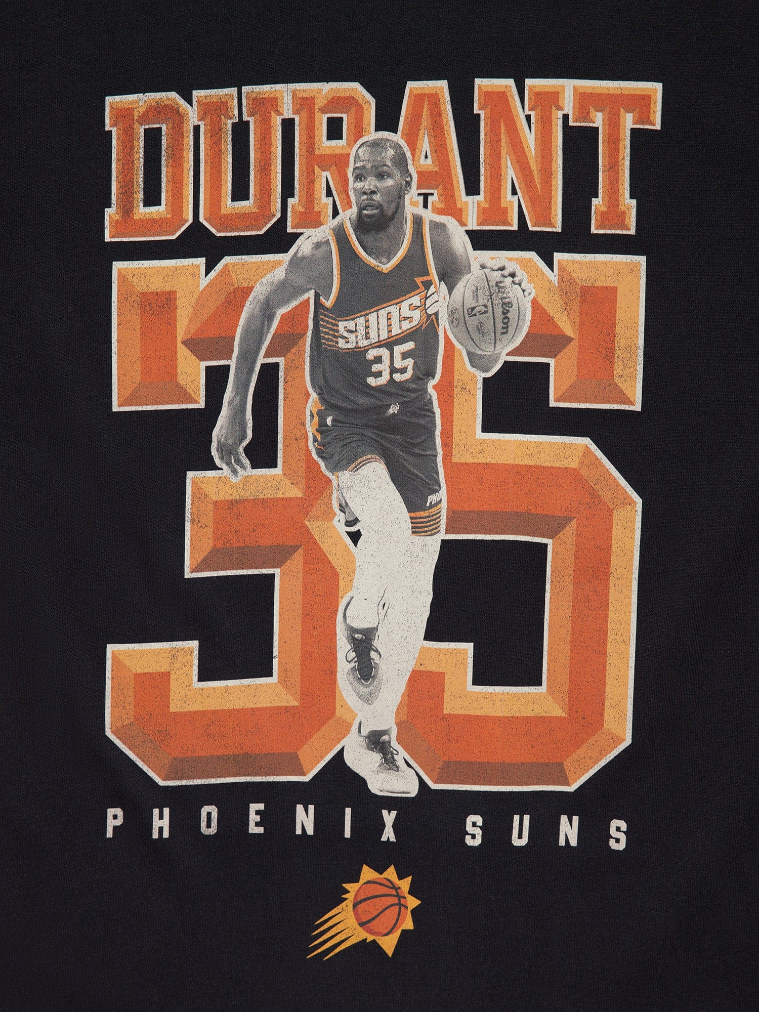 NBA Essentials T-Shirts Youths Kevin Durant Phoenix Suns NBA Essentials Vintage T-Shirt - Black