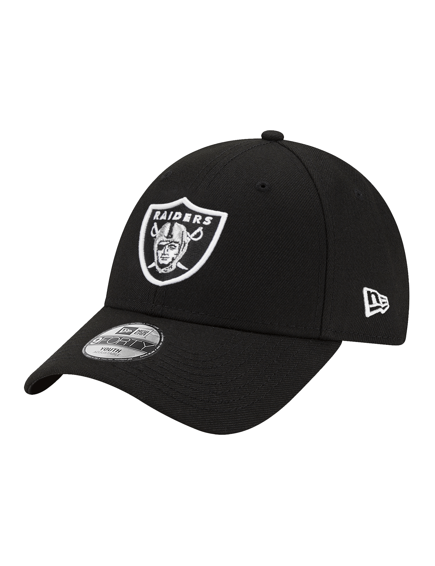 New Era Caps Youths Youths Las Vegas Raiders New Era NFL Team 9FORTY Hat - Black