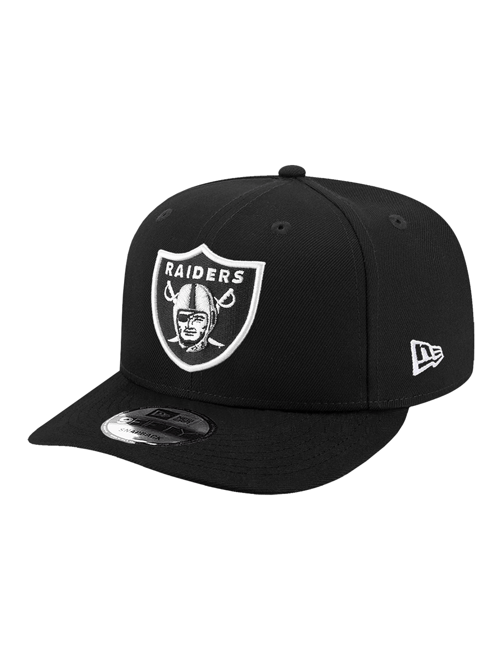 New Era Caps Youths Youths Las Vegas Raiders New Era NFL Team Pre-Curved 9FIFTY Snapback Hat - Black