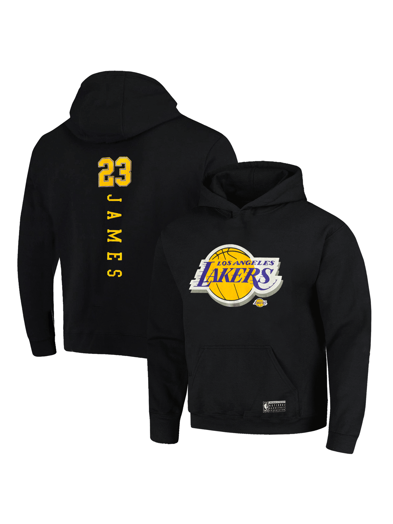 NBA Essentials Jumpers Youths LeBron James Los Angeles Lakers NBA Essentials Hoodie Jumper - Black
