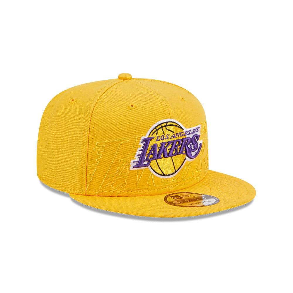 New Era Caps Youths Youths Los Angeles Lakers New Era NBA 23 Draft 9FIFTY Snapback Hat - Yellow