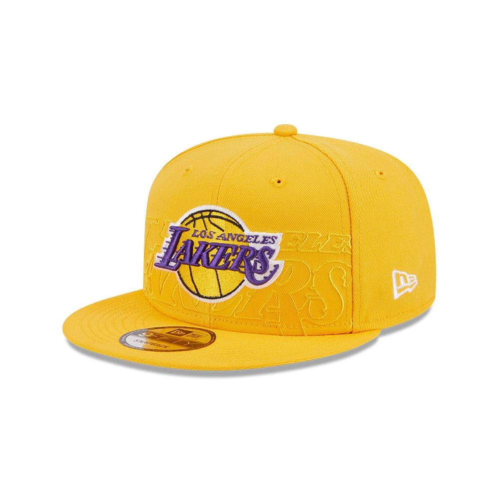 New Era Caps Youths Youths Los Angeles Lakers New Era NBA 23 Draft 9FIFTY Snapback Hat - Yellow