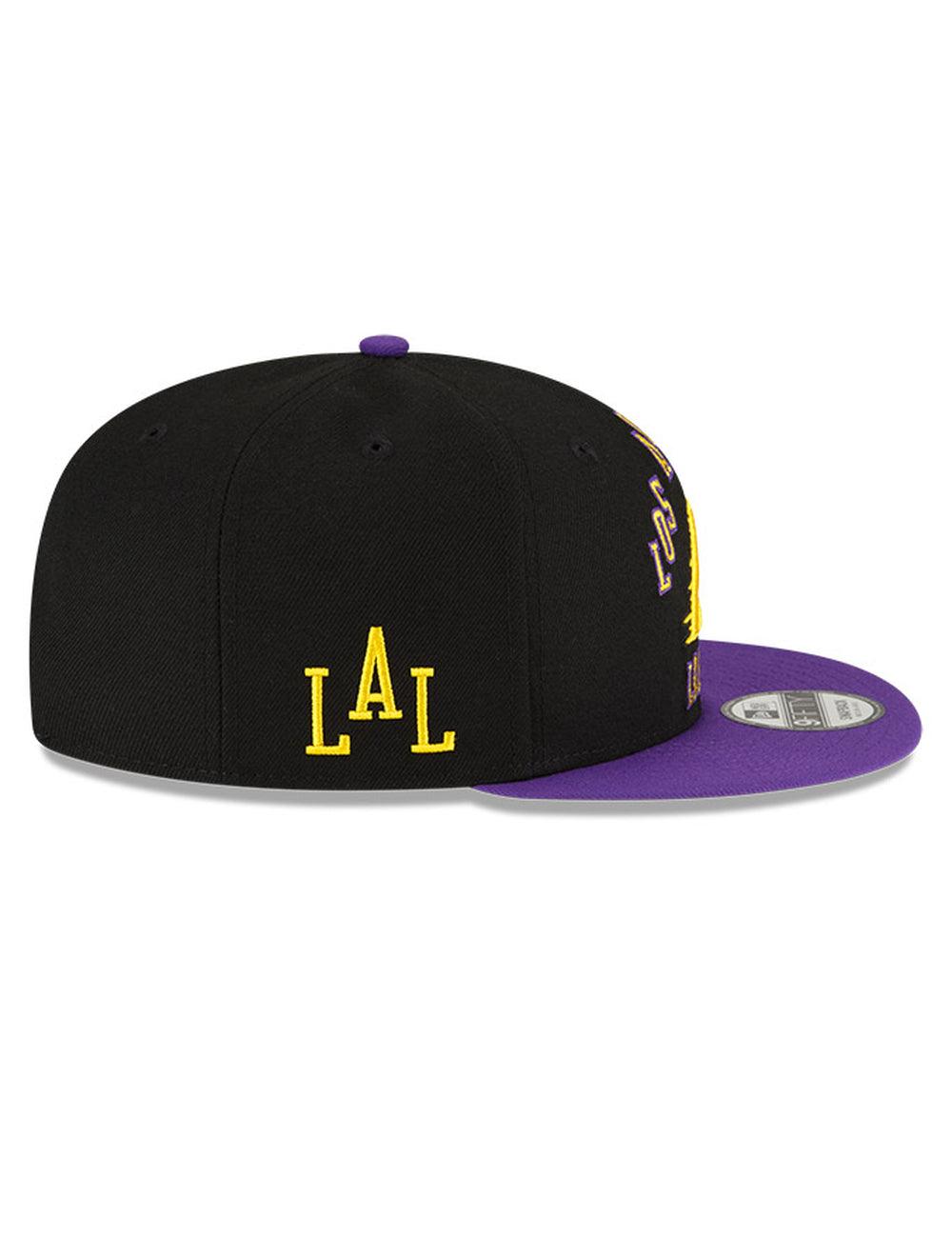 New Era Caps Youths Youths Los Angeles Lakers New Era NBA 24 City Edition 9FIFTY Snapback Hat