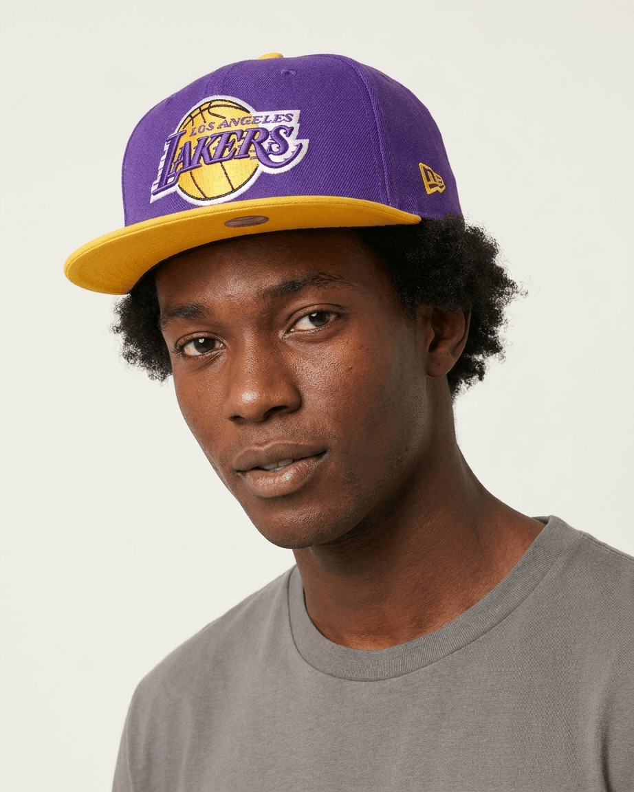 New Era Caps Youths Youths Los Angeles Lakers New Era NBA Team 2T 9FIFTY Snapback Hat