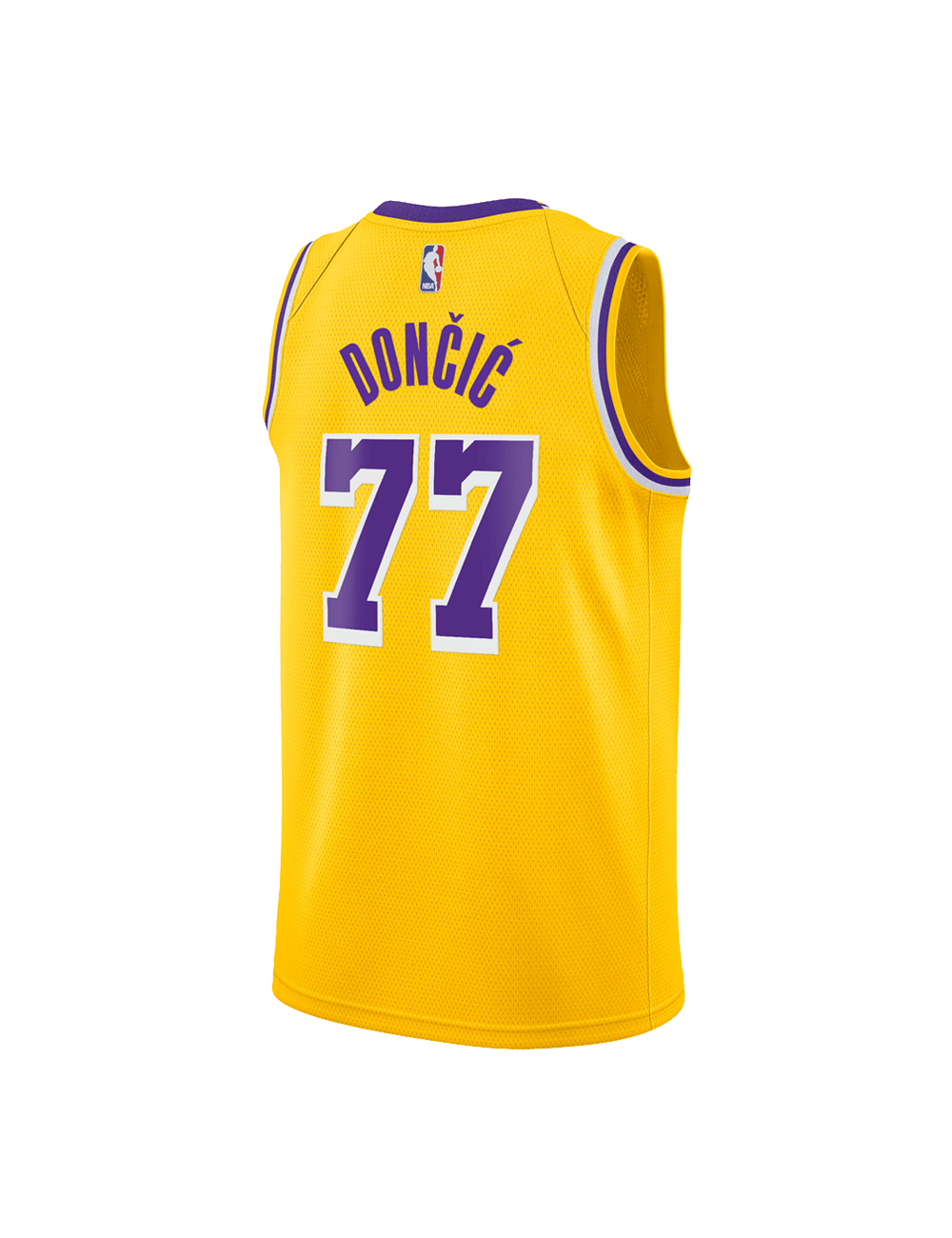 Nike Jerseys Youths Luka Doncic Los Angeles Lakers Nike NBA Icon Jersey - Yellow
