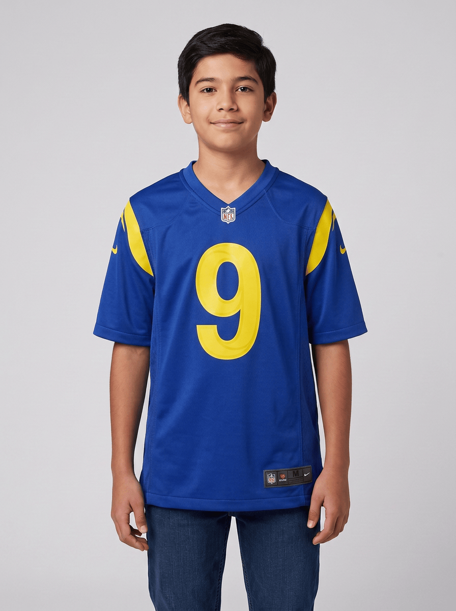 Nike Jerseys Youths Matthew Stafford Los Angeles Rams Nike Game Jersey - Blue