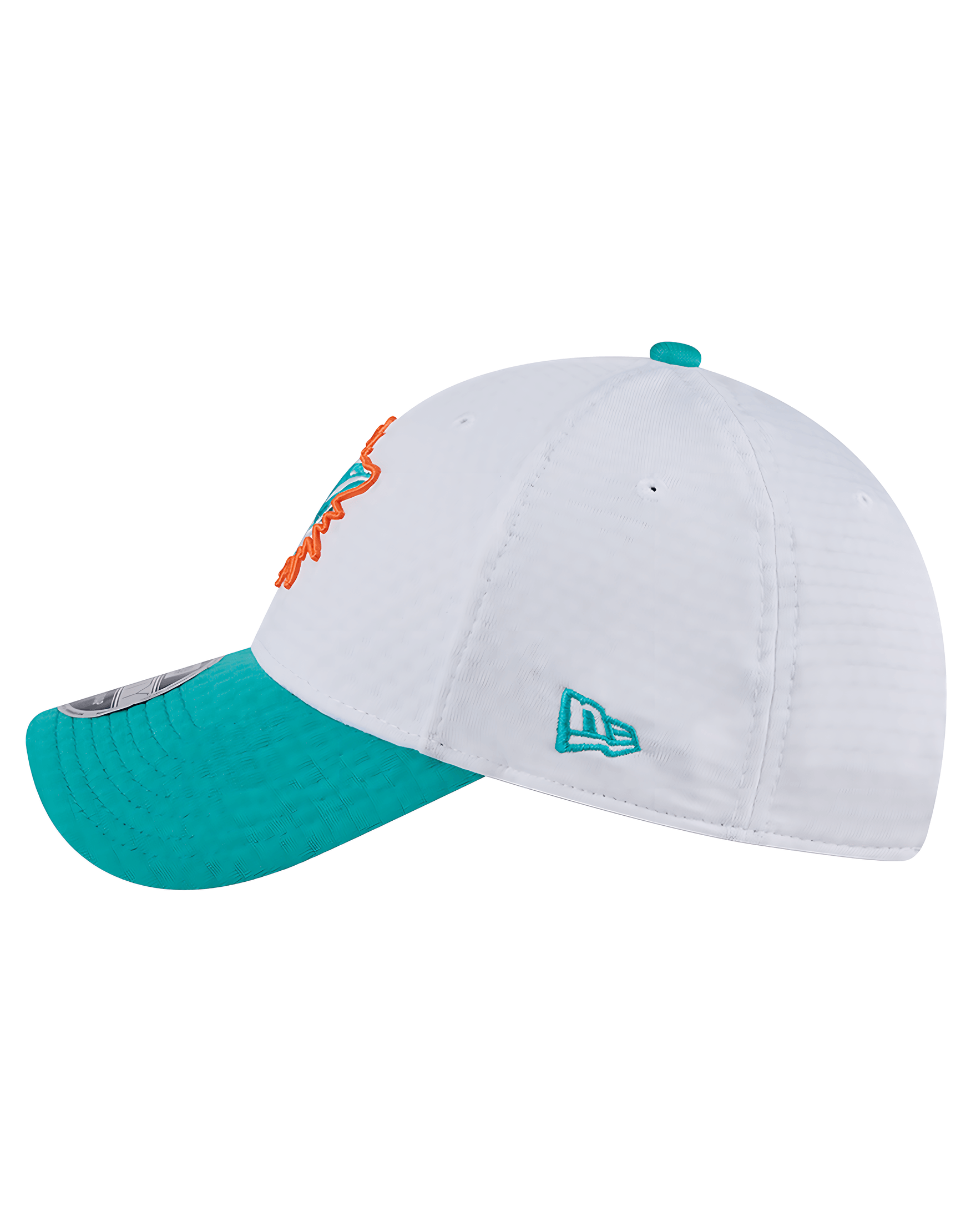 New Era Caps Youths Youths Miami Dolphins New Era NFL 24 Training 9FORTY Snapback Hat - White