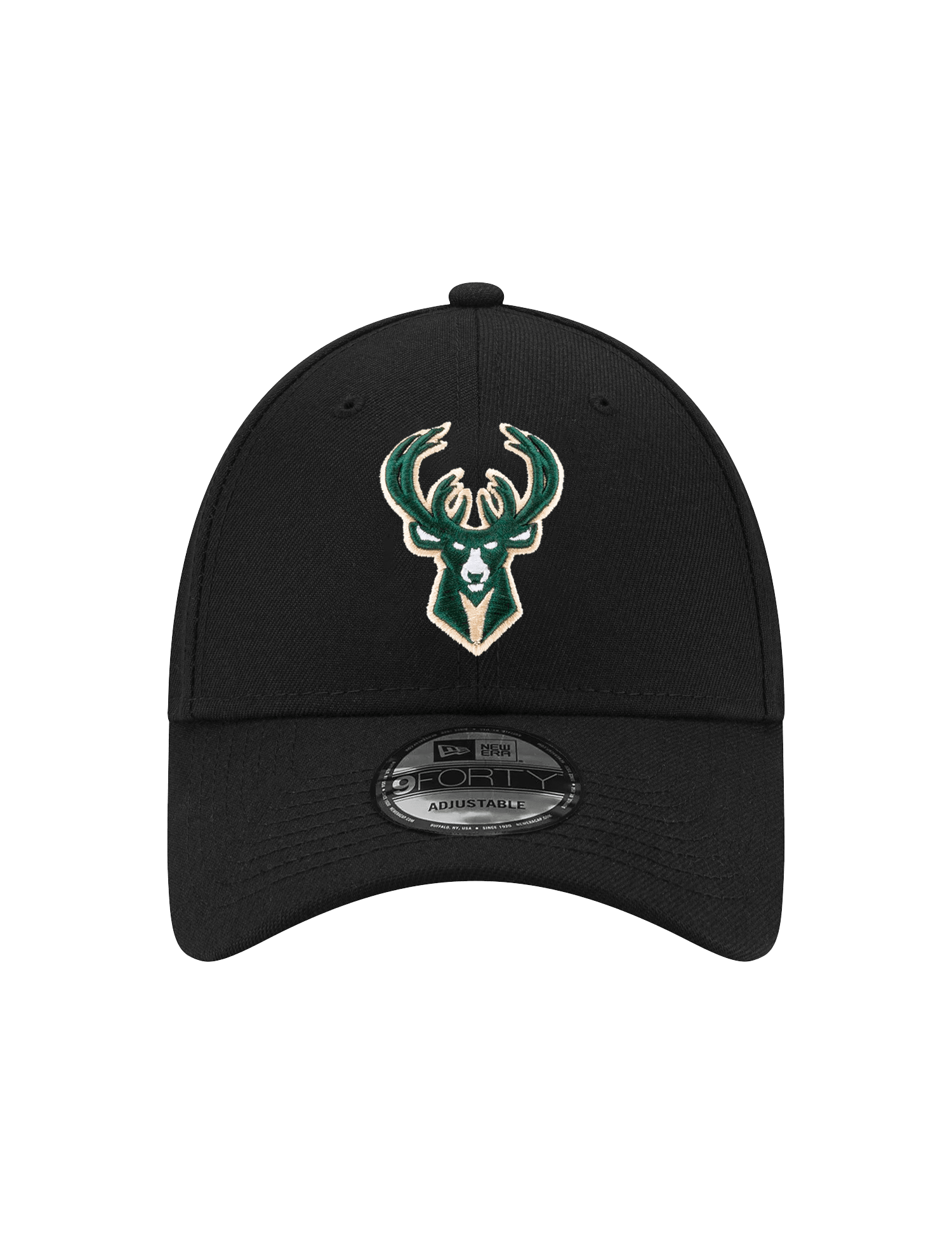 New Era Caps Youths Youths Milwaukee Bucks New Era NBA Team 9FORTY Hat - Black