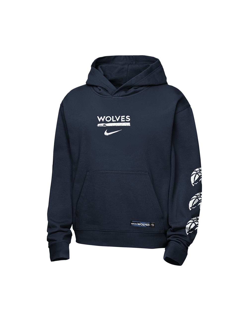 Nike Jumpers Youths Minnesota Timberwolves Nike NBA Prime Courtside Hoodie Jumper - Navy