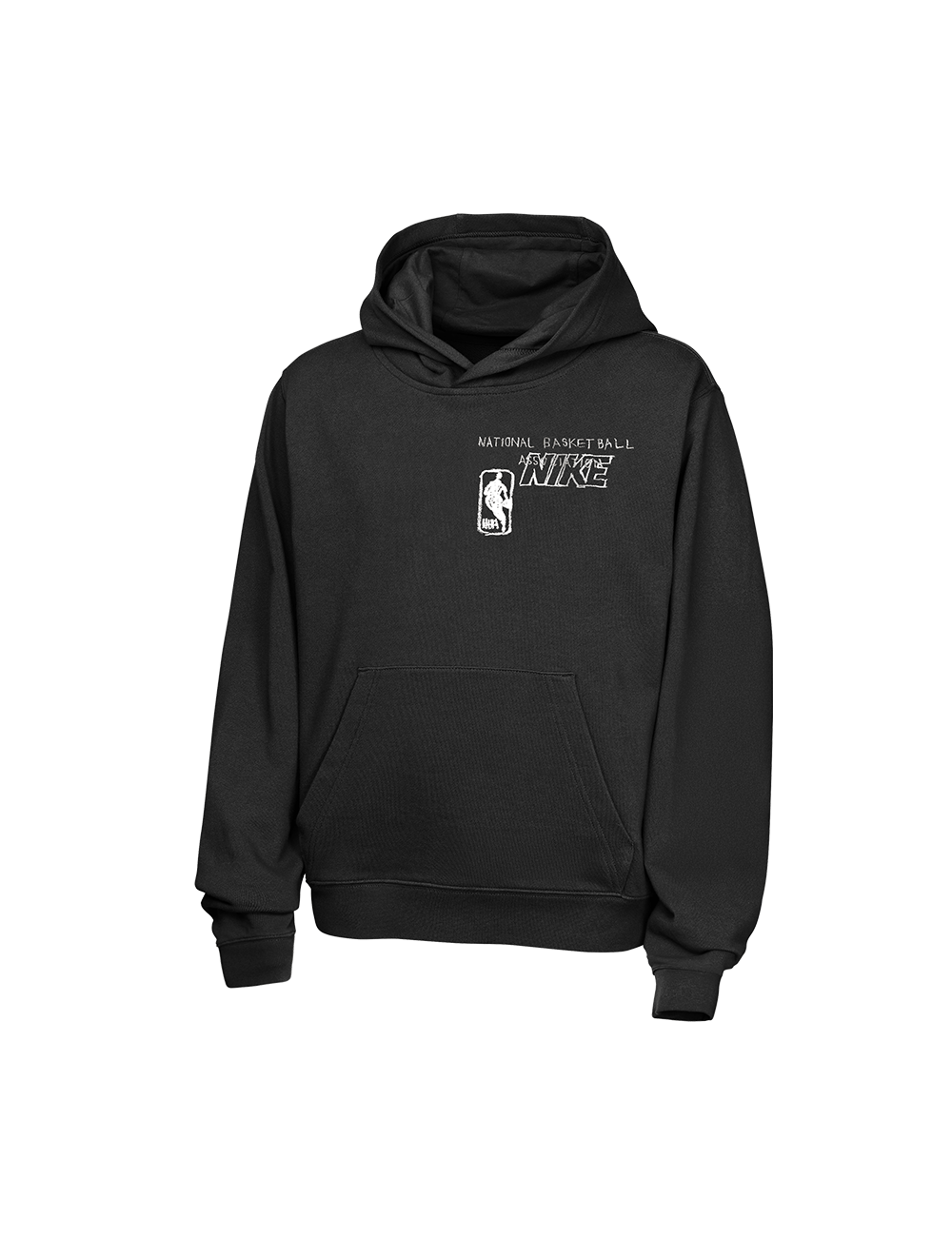 Nike Jumpers Youths NBA Logoman Nike NBA Prime Courtside Hoodie Jumper - Black