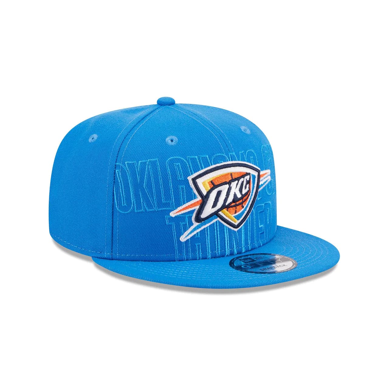 New Era Caps Youths Youths Oklahoma City Thunder New Era NBA 23 Draft 9FIFTY Snapback Hat - Blue