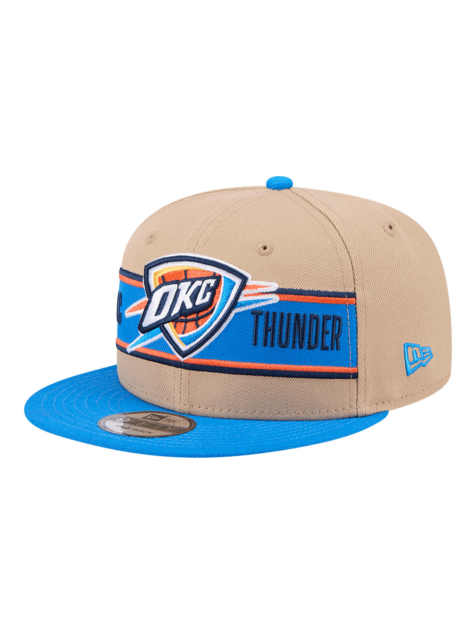 New Era Caps Youths Youths Oklahoma City Thunder New Era NBA 24 Draft 9FIFTY Snapback Hat - Tan