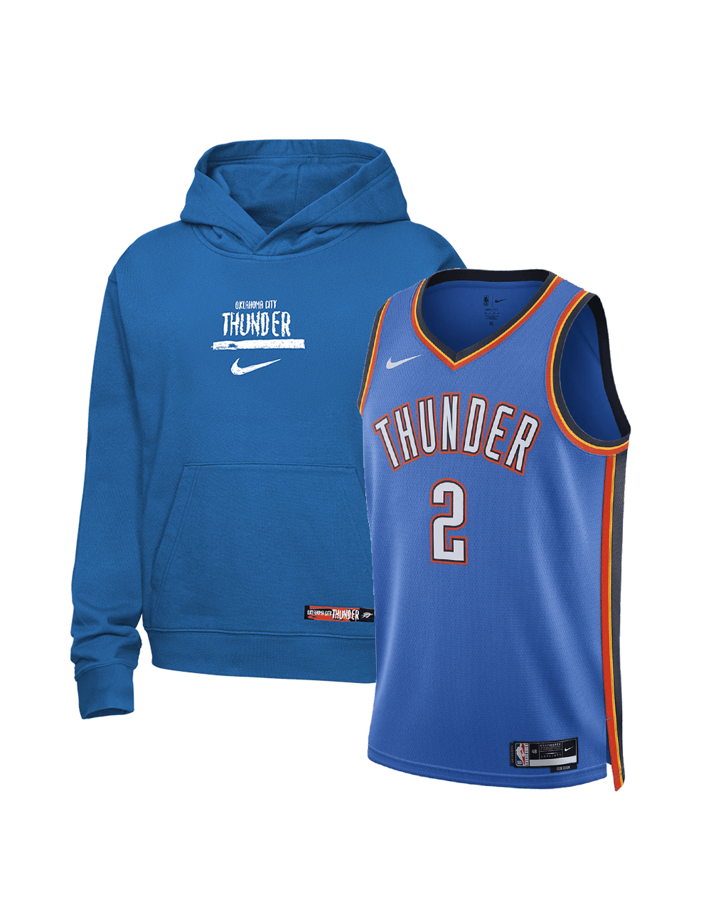 US Sports HQ Bundles Youths Oklahoma City Thunder Nike NBA Hoodie & Jersey Bundle