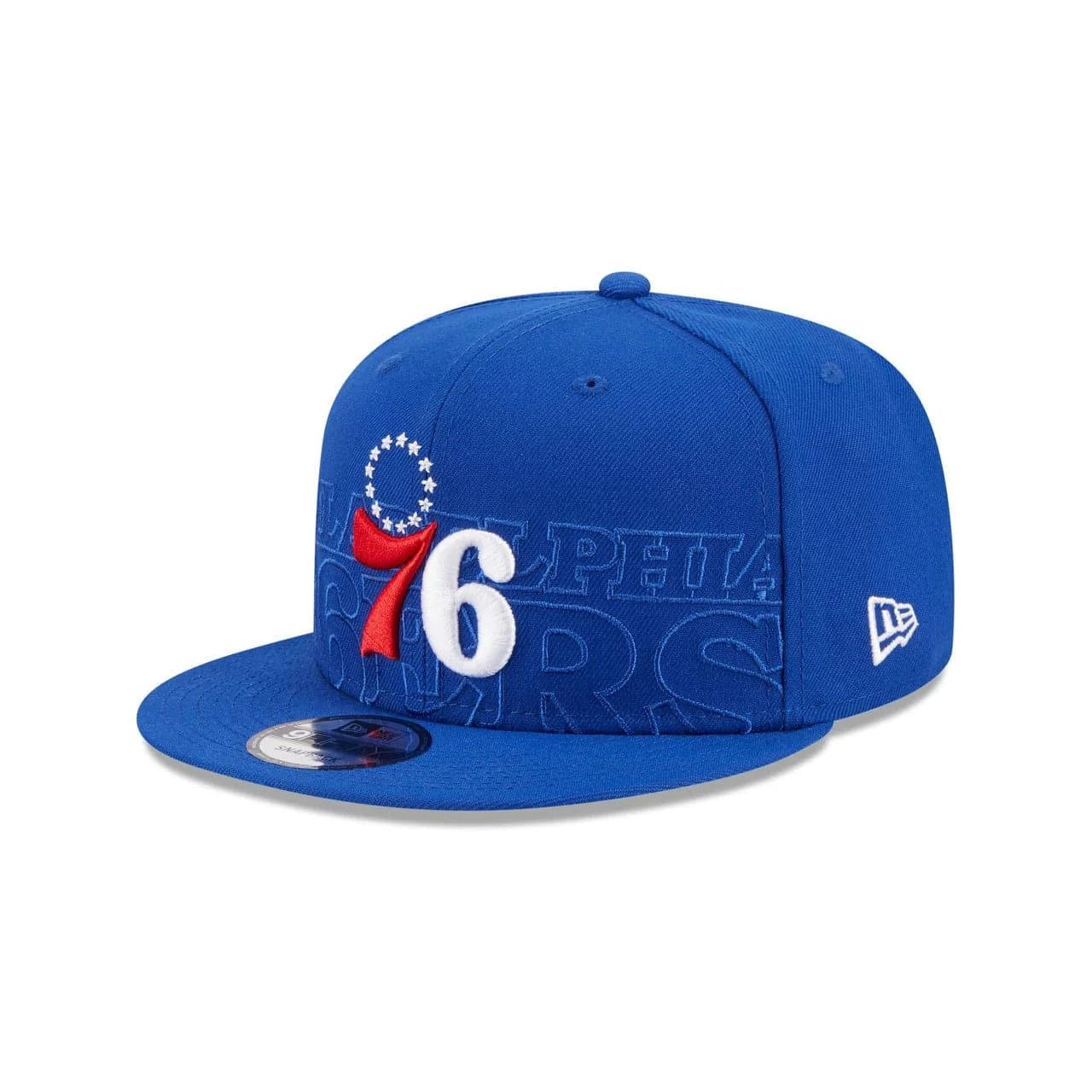 New Era Caps Youths Youths Philadelphia 76ers New Era NBA 23 Draft 9FIFTY Snapback Hat - Blue