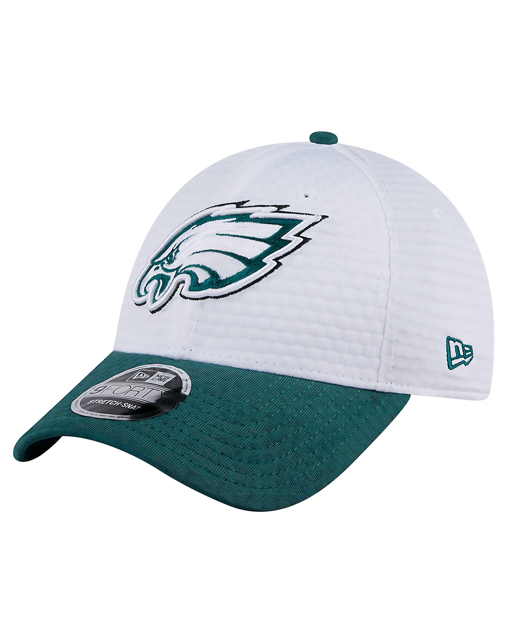 New Era Caps Youths Youths Philadelphia Eagles New Era NFL 24 Training 9FORTY Snapback Hat - White